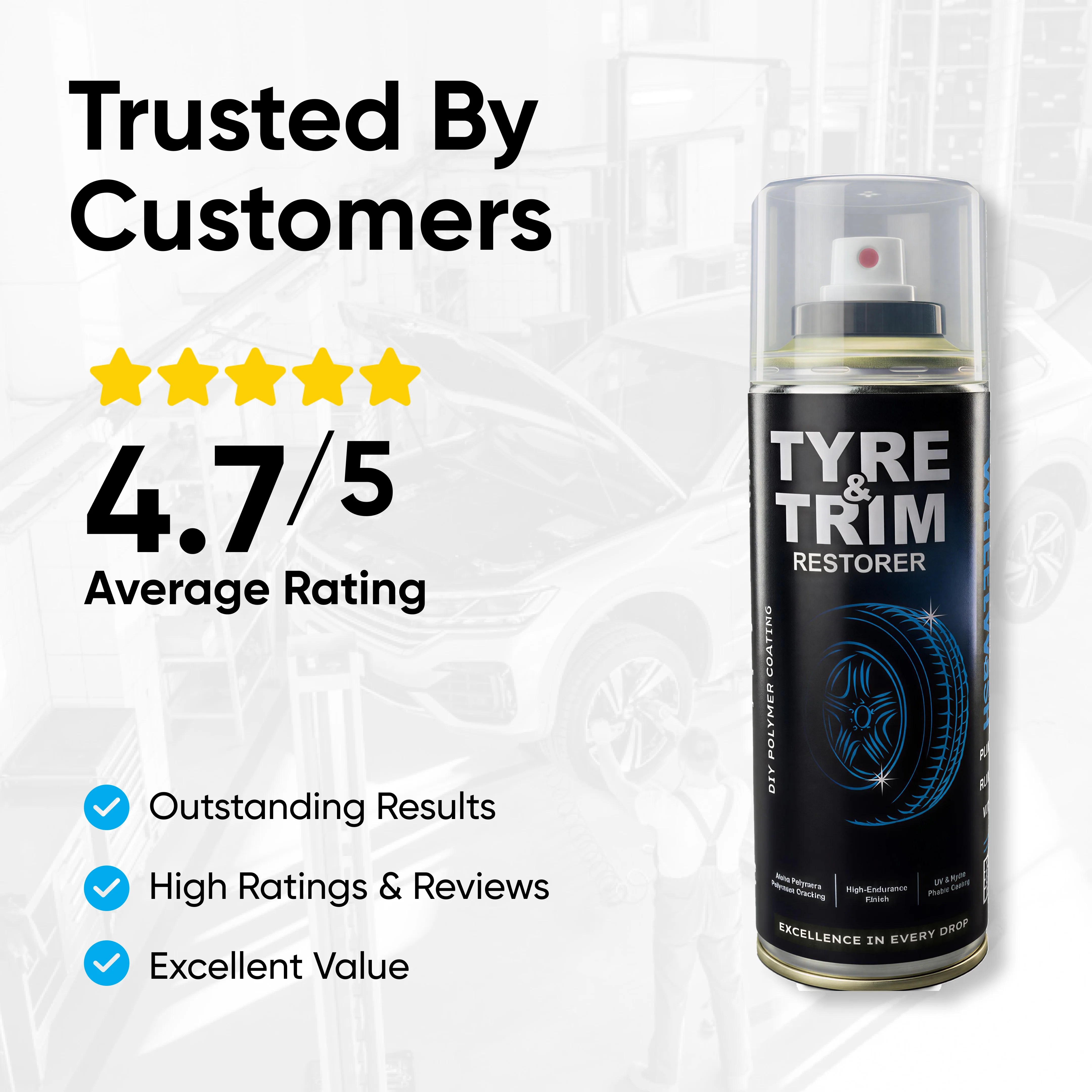 Tyre & Trim Restorer Spray Coating - Image 10
