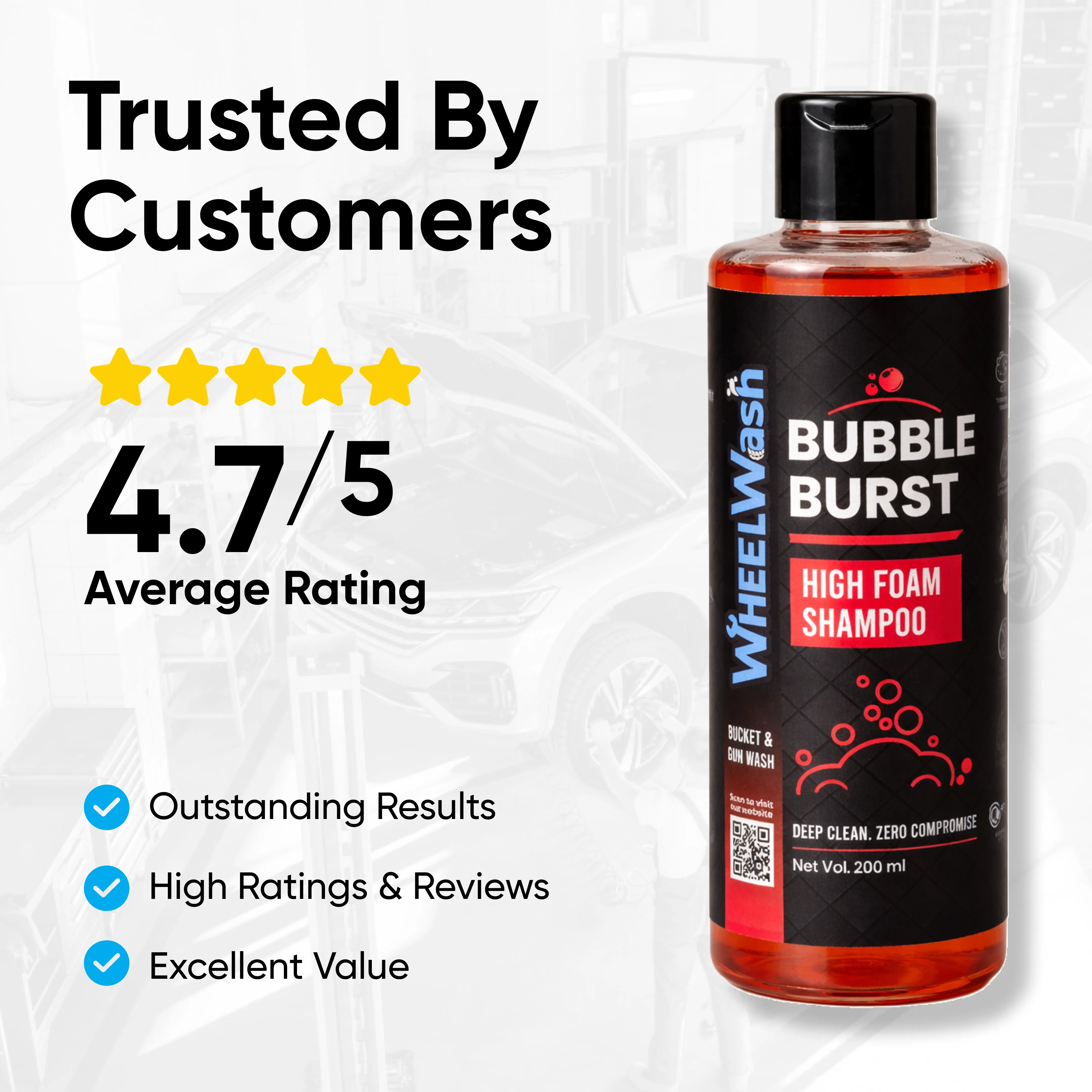 Bubble Burst Snow Foam Shampoo + Dash & Shine All In One Polish Combo - Image 6